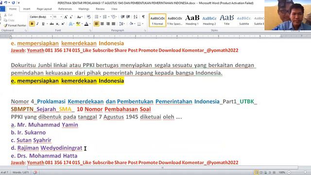 Untuk mewujudkan janjinya memberikan kemerdekaan kepada Indonesia, Jepang membentuk organisasi …. смотреть онлайн