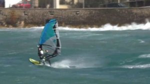 Windsurfing in 25-45 knots- Marseille, Pointe Rouge