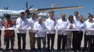 Gobernador Rutilio Escandón  y Secretario de turismo inauguran nuevas rutas aéreas.