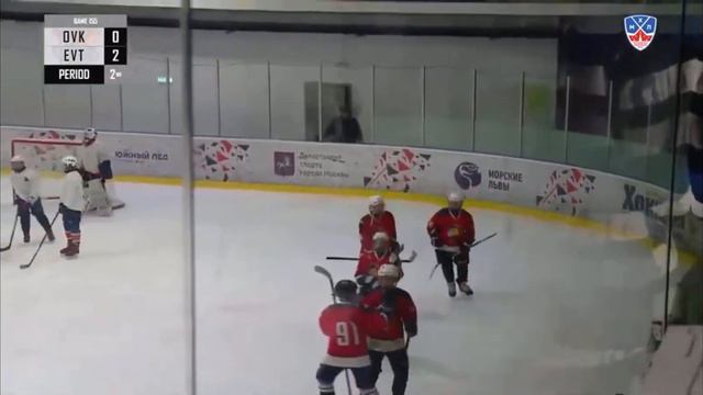 Тужик Егор отдаёт результативную передачу в матче с ХК "Эверест". хоккей-индивидуально.рф смотреть онлайн