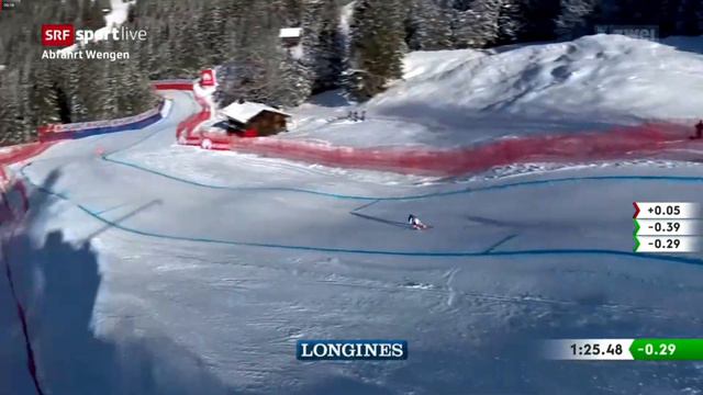 Siegesfahrt von Beat Feuz Lauberhorn 2020 FULL HD - SRF смотреть онлайн