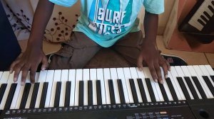 Improv exercise Jazz chords with Obed Paluku Musondoli, bass lines on Keys.