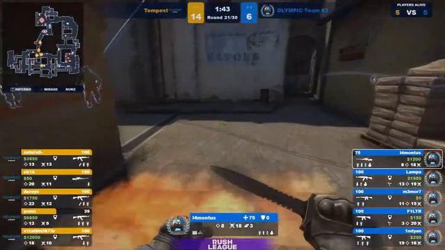 Tempest vs OLYMPIC Team #2 BO3 | 18.04.21 | RUSH LEAGUE смотреть онлайн