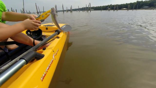 Andrews first kayak fish