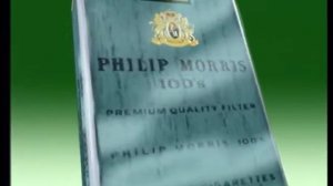 Phillip Morris 100's. One of the last TV commercials for cigarettes made.