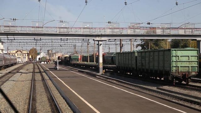 Прибытие на станцию Томск-II глазами машиниста Ласточки смотреть онлайн