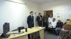 Встреча  Александром Аксёненко с медработниками