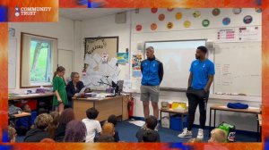 #plprimarystars education activation with Magnus Norman and Joe Nuttall at Hodge Clough