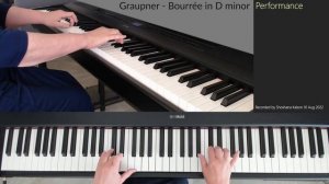 Graupner - GWV 827 Bourrée in D minor