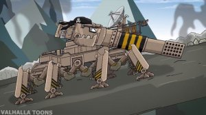 "Iron Morgan against Walking Monster" Cartoons about tanks