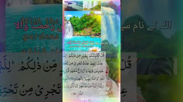 سورۃ آل عمران #15#16 surah Al imran#quran#short#