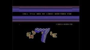 C64 One File Demo : 7 11 BBS Demo by Pirates of Denver 1990