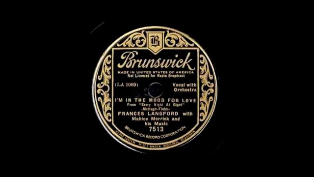 I'm In The Mood For Love by Frances Langford смотреть онлайн