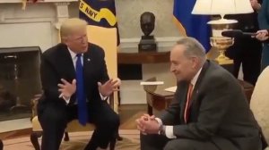 Trump makes it clear to Chuck Schumer and Nancy Pelosi that he means business