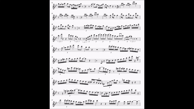 East of the Village - Hank Mobley Solo Transcription