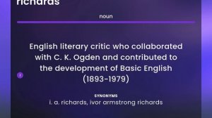 Richards | definition of RICHARDS