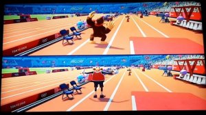 Mario & Sonic Tokyo 2020 Dr. Eggman Loses to Donkey Kong in Triple Jump