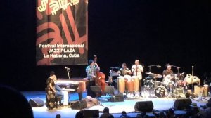 Chucho Valdés and Omara Portuondo at the Jazz Plaza festival in Havana, December 2016