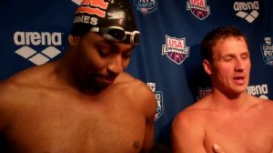 Cullen Jones (SwimMAC) and Ryan Lochte (Daytona Beach)