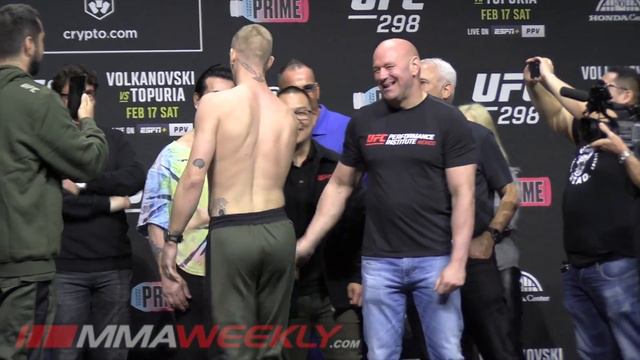 UFC 298 Ceremonial Weigh-Ins: Ian Garry vs Geoff Neal