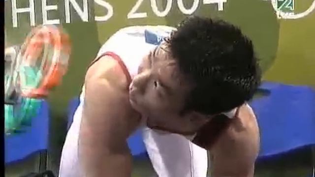 Yang Tae Young (KOR) - Parallel Bars AA @ Athens Olympic Games 2004
