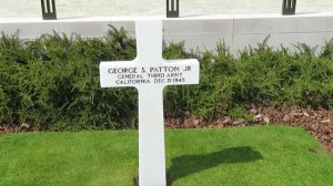 Visit grave George S. Patton Jr - American cemetey and memorial, Hamm, Luxembourg, 13th of July 202