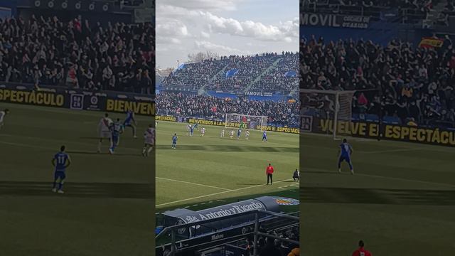 Penalty fallado por Borja Mayoral del Getafe vs Rayo