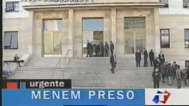 Ex presidente Carlos Menem detenido en tribunales. Incidentes afuera de Tribunales y en Don Torcuat