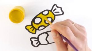 Как нарисовать конфеты. Научимся рисовать несложные раскраски своими руками