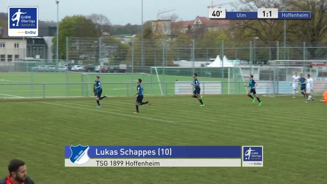 B-Junioren - SSV Ulm 1846 Fussball vs. TSG 1899 Hoffenheim 1-1 - Lukas Schappes