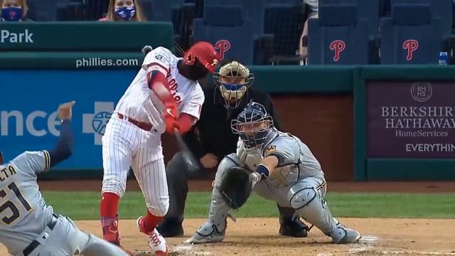 Didi Gregorius LAUNCHES Grand Slam To Give Phillies 5-0 Lead | Phillies vs. Brewers (May 5, 2021) смотреть онлайн