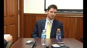 Andrew Hammond Post Game Press Conference, Feb. 12, 2010.