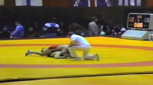 1987 Senior European Championships: 82 kg Alexander Nanev (BUL) vs. Reiner Trik (FRG)