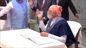 PM Modi prays at Guru Ravidas Vishram Dham Temple at Karol Bagh, New Delhi