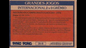 CHICLETE PING PONG Grandes Jogos Futebol  Cards #cultura #figurinhas #futebol #jogador #jogo