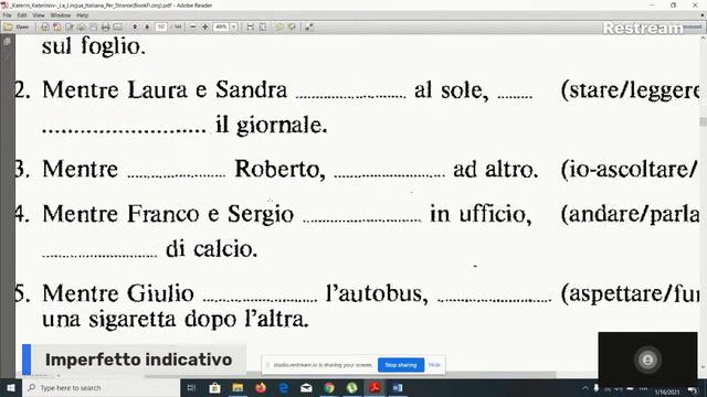 Imperfetto indicativo смотреть онлайн