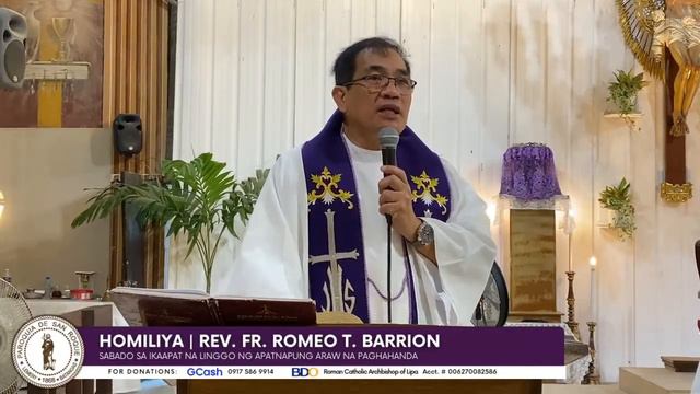 DAILY MASS | March 16, 2024 | Sabado sa Ikaapat na Linggo ng Apatnapung Araw na Paghahanda смотреть онлайн