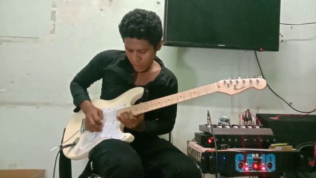 Slow Ballad Blues Guitar Improvisation смотреть онлайн