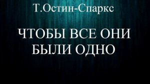 12.ЧТОБЫ ВСЕ ОНИ БЫЛИ ОДНО. Т.ОСТИН-СПАРКС. ХРИСТИАНСКАЯ АУДИОКНИГА.