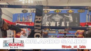 Orlando Salido hitting mitts @ SWEAT Boxing ahead of Erik Morales fight part 2