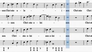 Johann Joseph Fux - Christe Eleison | Scrolling Score and Synthesized Audio