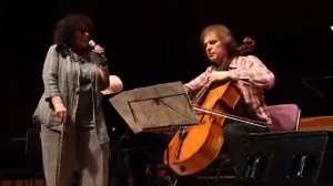 Cleo Laine rehearses with Julian Lloyd Webber