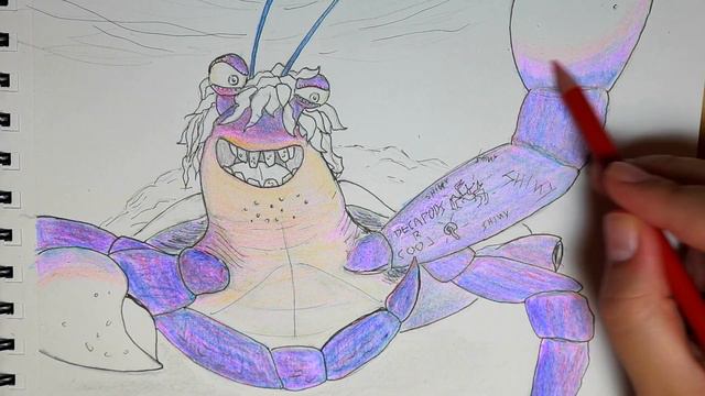 Tamatoa's Costume | Speed Drawing for Disney's Moana Character смотреть онлайн
