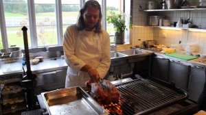 Magnus Nilsson in his kitchen at Fäviken, Sweden