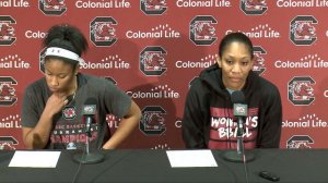 POST-GAME: Tyasha Harris, A'ja Wilson on Savannah State — 12/17/17