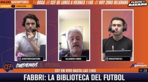 "LA MITAD DEL PAÍS NO ES DE BOCA NI RIVER" ⚽ ALEJANDRO FABBRI EN CEF