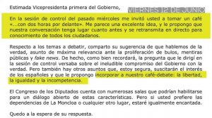 Cayetana Álvarez de Toledo : ¿Cuándo un debate democrático se considera un espectáculo de payasos?