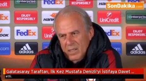 Galatasaray Taraftarı, İlk Kez Mustafa Denizli'yi İstifaya Davet Etti