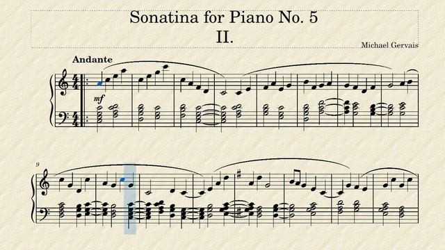 Michael Gervais - Sonatina for Piano No. 5 [Original Composition] (Score Video) смотреть онлайн